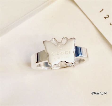 gucci butterfly ring size 8